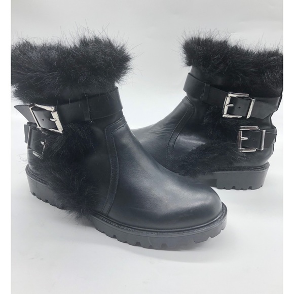 Charles David Reno Faux Fur Leather Boot - Picture 2 of 7